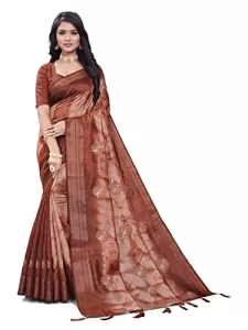 Read more about the article Best flower Printed Saree with Blouse – Nirikka women’s Women’s Fancy Cotton Blend -pack of 1