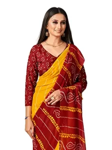 Read more about the article Best Flipkart Saree Party Wear – Vipra Designer Georgette Bandhani Printed Party Wear Saree with Blouse Piece (Yellow)