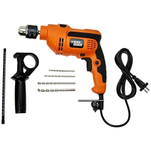 Read more about the article Best Drilling Machine For Home – BLACK+DECKER KR554RE Corded Variable Speed Reversible Hammer Drill Machine with Lock-On & 4 Drill Bits, 550 Watts 13mm 2800 RPM, For Home & Professional Use, 1 Year Warranty