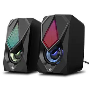 Read more about the article Best ZEBRONICS Computer Speakers For Pc –  Zeb-Warrior II 10 watts 2.0 Multimedia Speaker with RGB Lights, USB Powered, AUX Input, Volume Control Pod for PC, Laptops, Desktop