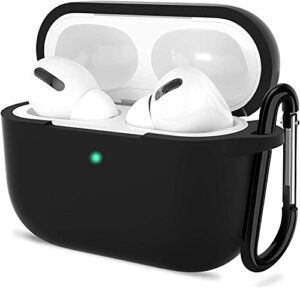 Read more about the article Best airpods pro case – Soft Silicone Skin Case Cover Shock-Absorbing Protective Case with Keychain Compatible with AirPods Pro [Front LED Visible] (Black)