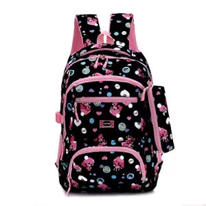 Read more about the article Best School Bags For Girls – Tinytot School Backpack College Bag Travel Bag for Girls with Pencil Pouch 2nd Standard onward (Black) 26 Litre