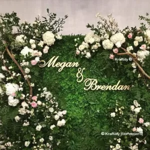 Read more about the article Best Stage Decoration For Engagement – Kraftidy wedding & engagement customized couple name decoration banner signs tags For decorations, stage background photo shoot, marriage engagement materials items banners personalized names