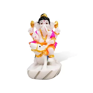 Read more about the article Best Ganpati Idol Statue Decoration At Home 2021 – De-Ultimate Polyresin Multicolor Lord Ganesha / Ganpati Ji with Mushak Spiritual Pooja Figurine Home & Office Decor