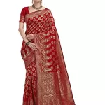 Read more about the article Best Banarasi Silk Saree Amazon – Amazon Brand – Anarva Women’s Banarasi Silk Blend Saree With Unstitched Blouse Piece (A-MH-55_RED)