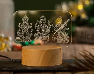 Read more about the article Best Saraswati Puja Decoration At Home – Aica Gifts Laxmi Ganesh Saraswati LED LAMP .God Idols Murti Figurines for Mandir Puja Room Home Office Décor Showpiece. Diwali Gift God Idol for Diwali Puja Decoration Home Mandir– Warm Yellow LED Light, Brown Texture Base.