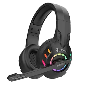 Read more about the article Best Wireless Headphone With Mic – pTron Studio Pixel Over-Ear Wireless Gaming Headphones with 30ms Low Latency, 40Hrs Playtime, 40mm Drivers, Punchy Bass, BT5.3, with Mic HD with ENC & Type-C Fast Charging (Black)