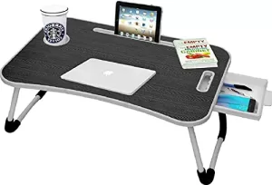 Read more about the article Best Multipurpose Foldable Laptop Table – Callas  Table with Cup Holder | Drawer | Mac Holder | Table Holder Study Table, Breakfast Table,  (WA-27-Black)