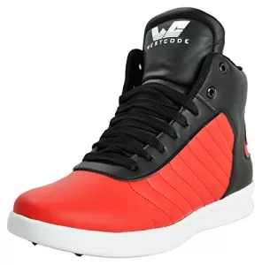 Read more about the article Best First Copy Shoes Online – WESTCODE Men’s Online Red Synthetic Leather High Top Casual Shoes and Sneakers 8015-Red -9
