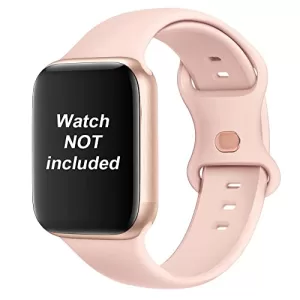 Read more about the article Best Silicone Sport Watch Bands – FOLX FS21 Double Loop Soft Silicone Sport Watch Bands Compatible with Apple iWatch Replacement Band / Strap for Watch Series 7/6/5/4/3/2/1/SE (38MM 40MM 41MM, Baby Pink)