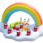Best Salad Decoration For Kids – Jasonwell Inflatable Rainbow Cloud Drink Floating Beverage Salad Fruit Serving Bar Pool Float Party Accessories Summer Beach Leisure Cup Bottle Holder Water Fun Decorations Toys for Kids Adults