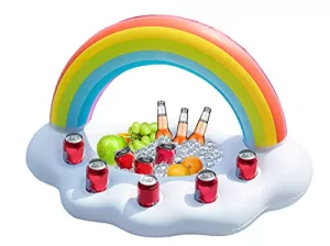 Read more about the article Best Salad Decoration For Kids – Jasonwell Inflatable Rainbow Cloud Drink Floating Beverage Salad Fruit Serving Bar Pool Float Party Accessories Summer Beach Leisure Cup Bottle Holder Water Fun Decorations Toys for Kids Adults