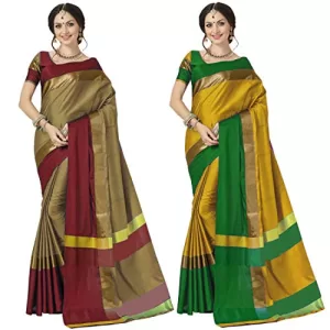 Read more about the article Best Poses For Girls In Saree – Anni Designer Women’s Sarees Cotton Saree with Blouse Piece (Pack of 2) (Ashi Combos_Chiku Red & Mustard Green_Free Size)