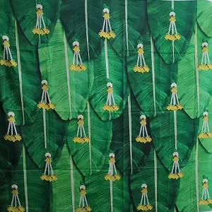 Read more about the article Best Background Curtain for Pooja – Banana Leaf Backdrop Curtain for Decoration Traditional /Pooja / Festival Decoration for Home / Diwali, Festivals