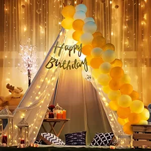 Read more about the article Best Tent Decoration For Birthday – Party Propz Decoration Items For Birthday -26Pcs Combo With White Net, Led Fairy Lights And White/Golden Balloons – Background Decoration Items, Birthday Decoration Items,Cabana Tent Decoration
