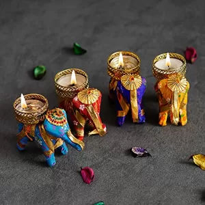 Read more about the article Best Diwali Laxmi Puja Decoration At Home – Divyakosh Elephant Chunri Diya for Diwali Decoration at home (with extra wax wicks), SELECT SOLD BY DIVYAKOSH FOR GENUINE PRODUCT (Avoid fake sellers like SBB ),Diyas for puja,Tealight Candle,Decorations,Decorative gift item,Aarti Wax lamp pooja Festival (4)
