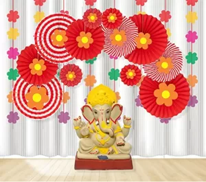 Read more about the article Best Decoration Set At Home – Untumble Ganesh Chaturthi Decoration Set for Home for vinayagar chaturthi Celebration at Home (Red – Pack of 26 Items)