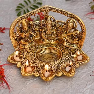Read more about the article Best Laxmi Ganesh Saraswati Idol- Diya Oil Lamp Deepak  – Metal Lakshmi Ganesha Showpiece Statue – Traditional Diya for Diwali Puja – Diwali Home Decoration Items Gifts