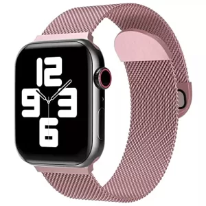 Read more about the article Best Apple Watch Stainless Steel Bands – FOLX FMS1210 Metal Stainless Steel Mesh Strap for iWatch Series 8 7 6 5 4 3 2 SE [Watch NOT Included] (42MM 44MM 45MM / 49MM ULTRA, ROSE PINK)