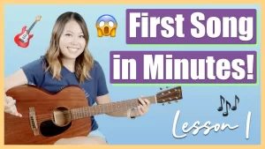 Read more about the article How To 0Lay Guitar – Guitar Lessons for Beginners: Episode 1 – Play Your First Song in Just 10 Minutes! 🎸