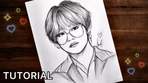 Read more about the article V How To Draw – Drawing BTS V (Taehyung)| Pencil Sketch| How To Draw BTS V(Taehyung)| Step …