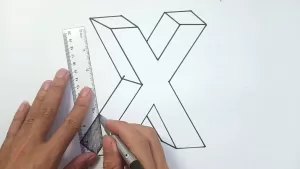 Read more about the article X How To Draw – How to draw the letter X in 3D easy | Easy Drawing Tutorial