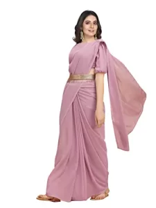 Read more about the article Best Plain Saree With Belt – NTK Women’s Woven Pure Georgette Saree with Blouse Piece (slf-plain-saree, Baby Pink)