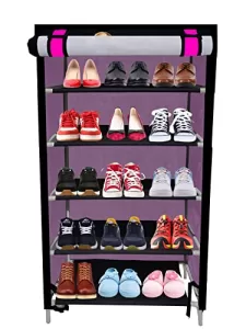 Read more about the article Best Buy Shoe Rack Online – RAXON WORLD Smart Buy Home Utility Portable Space Saving 5 Layer Shoe Rack Organizer Stand (Pink, Metal)