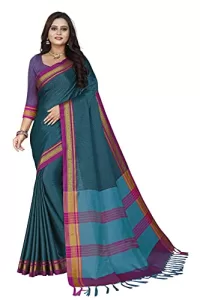 Read more about the article Best Khan Saree Blouse Pattern – Jaanvi fashion Women’s Maharashtrian Khun Silk Saree With Blouse (khan-03-saree-blue)