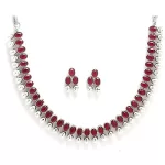 Read more about the article Best Traditional Oxidised Jewellery With Saree – Zeneme Antique Oxidised Silver Plated Traditional Temple Coin Red American Diamond Studded Necklace With Earrings Jewellery For Women & Girls (Design 2)