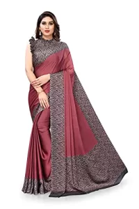 Read more about the article Best Contrast Saree Blouse Combination – MIRCHI FASHION Women’s Plain Weave Chiffon Kalamkari Printed Contrast Border Saree with Blouse Piece (31418-Pink, Black)