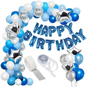 Read more about the article Best Blue And White Balloon Decoration – Party Propz Happy Birthday Decorations Kit for Boys- 50pcs with Foil Balloon, Latex & Metallic Balloons, Balloon Arch & Glue Dot/ Blue Balloons For Decoration / Blue and White Balloons for Decoration