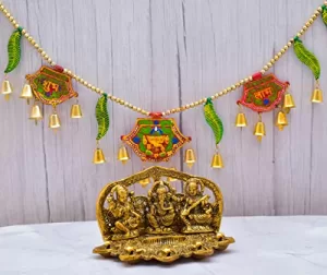 Read more about the article Best Saraswati Puja Decoration Ideas – Nirmal Handicraft Laxmi Ganesh Saraswati Idol and Toran Free – Lakshmi Ganesh Murti Diwali Home Decoration Items Lakshmi Ganesh for Diwali puja Laxmi Ganesha Murti and Bandarwal (Toran) Free