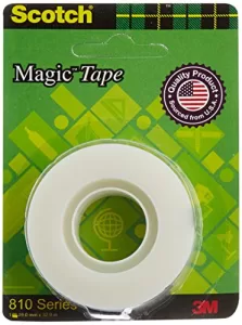 Read more about the article Best Project First Page Decoration – 3M Scotch Magic Tape Roll | 1.9cm x 32.9 meter | Invisible, writable and hand tearable | For school projects, home and office use