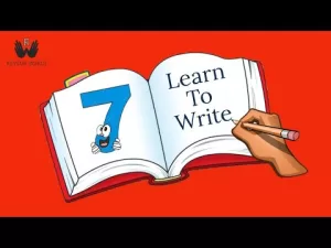 Read more about the article 7 How To Write – Number 7 | Number Writing For Kids | Kids Preschool Learning | Learn to write | Writing Tutorial