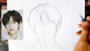 Read more about the article V How To Draw – BTS V Kim Taehyung Drawing // BTS Drawing // BTS