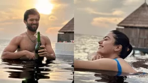 Read more about the article Vijay Deverakonda-Rashmika Mandanna holidaying together amid dating rumours? Actors drop SIZZLING hot beach pics | People News