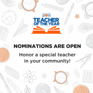 Read more about the article Rack Room Shoes Teacher of the Year Contest Open for Nominations