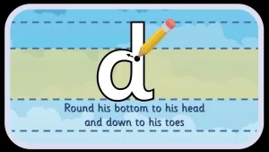 Read more about the article D How To Write – 'd' letter formation