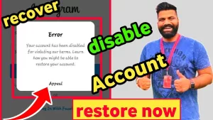 Read more about the article How To Recover Disabled Instagram Account – Instagram Your Account has been Disabled for violating our terms Problem || Instagram Appeal/Learn