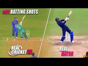 Read more about the article RC 22 GAME VS REAL SHOTS COMPARISON | BATTING TIPS AND SHOT MAP CODE #shorts #cricket #rc22 #gaming