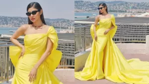 Read more about the article Mouni Roy Slays In Extraordinary Yellow Gown At Her Cannes Debut | People News