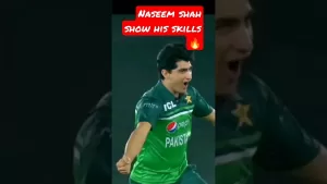 Read more about the article Naseem shah show his skills 🔥 #cricket #shorts #youtubeshorts #highlights #live #ipl #pakvsnz#match