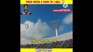 Read more about the article India Needs 6 Runs In 1 Ball 😱|| Shubman Gill Batting #shorts #gaming #ytshorts #gill #trending