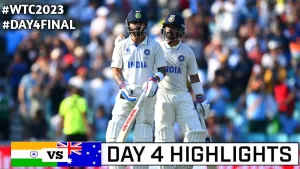 Read more about the article India vs Australia wtc Final Cricket Match Day 4 Full Highlights Cricket Live Highlights 10-06-2023