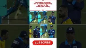 Read more about the article Two reviews in one ball, one by a batter (Rajkumar) and one by the bowler (Ravi Ashwin) #cricket