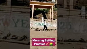 Read more about the article Morning Batting Practice🌄🏏 #cricket #morning #batting #practice #shorts