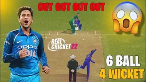 Read more about the article REAL CRICKET ™22 bowling trick 👍| 1 OVER 4 WICKET 😱 |