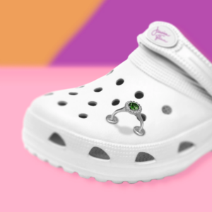 Read more about the article Pop Culture: Crocs Engagement Ring Charm Debuts