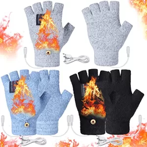 Read more about the article Best jackets for mens winter – Giegxin 3 Pairs Men’ Women’s’ Winter USB Heated Gloves Full Finge…